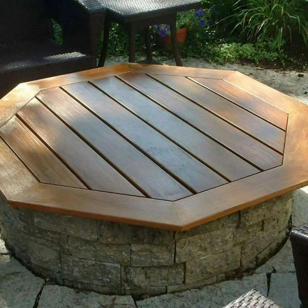 35 round fire pit cover