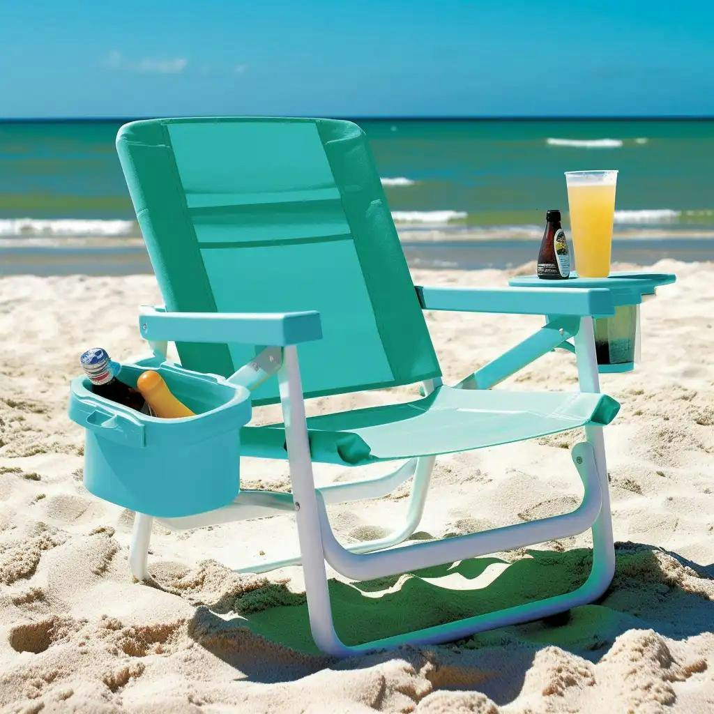 Telescope Casual Beach Chair with Cup Holder