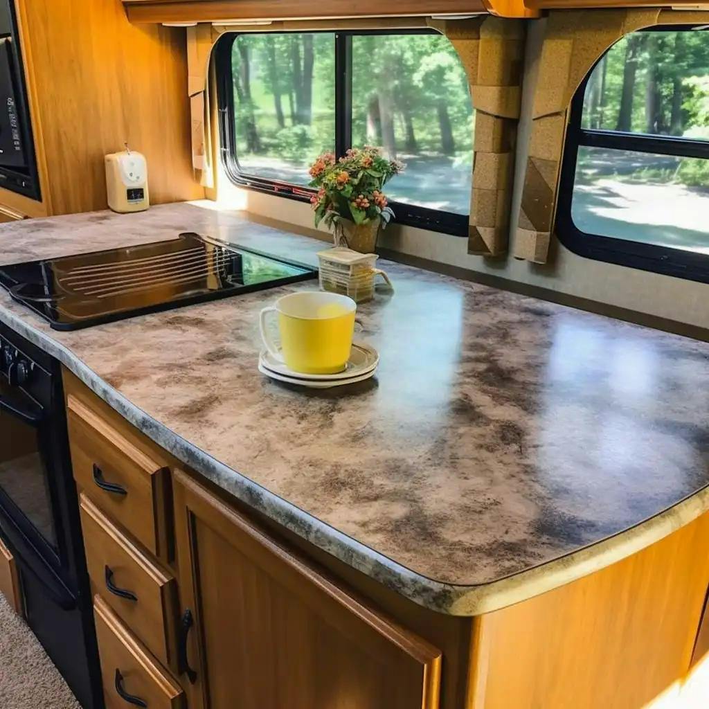 how wide are rv countertops